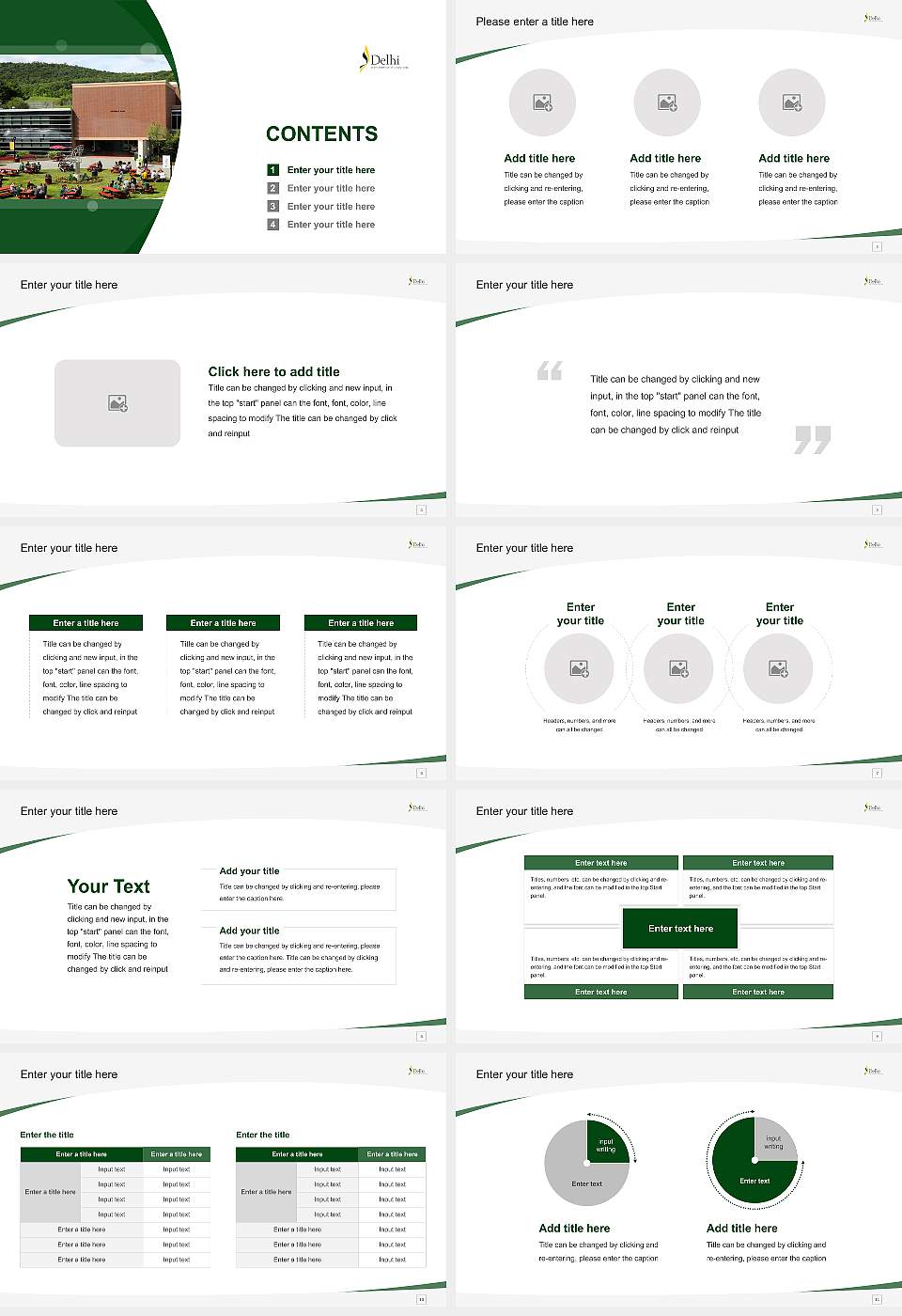 Suny Delhi Course/Courseware Creation PPT Template16:9 ratio PPT effect preview image2
