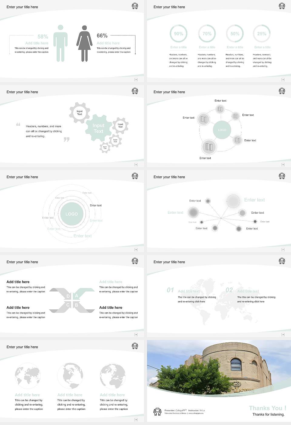 Talmudical Seminary of Bobov Course/Courseware Creation PPT Template16:9 ratio PPT effect preview image4