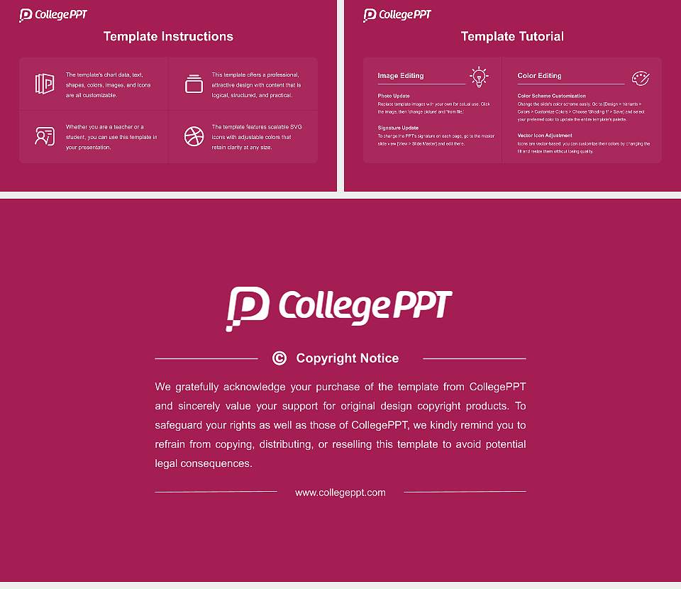 Temple University Academic Presentation/Research Findings Report PPT Template16:9 ratio PPT effect preview image5