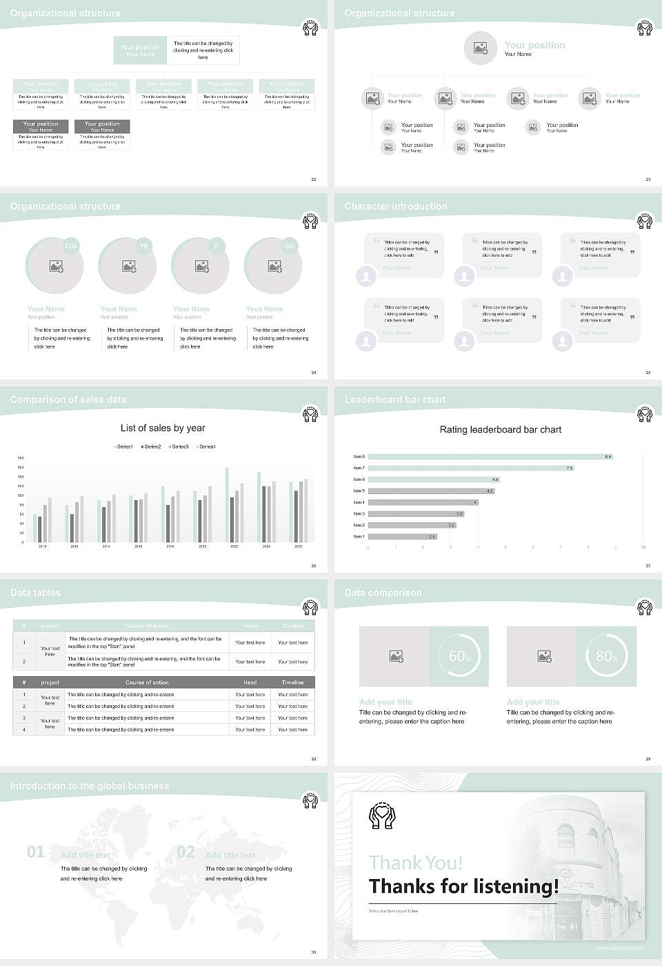 Talmudical Seminary of Bobov Academic Presentation/Research Findings Report PPT Template16:9 ratio PPT effect preview image4
