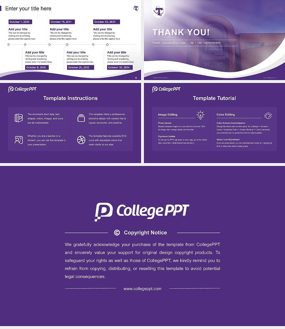 Tarleton State University Lecture Sharing and Networking Event PPT Template16:9 ratio PPT effect preview image4