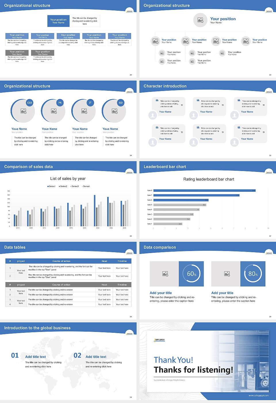 Swedish Institute a College of Health Sciences Academic Presentation/Research Findings Report PPT Template16:9 ratio PPT effect preview image4