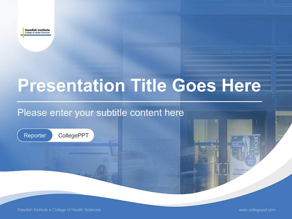 Swedish Institute a College of Health Sciences Lecture Sharing and Networking Event PPT Template4:3 ratio PPT effect preview image4