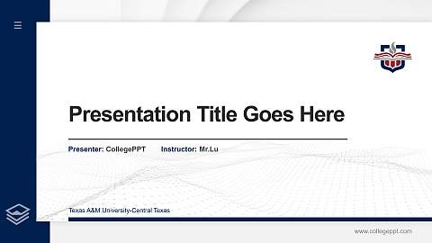 Texas A&M University-Central Texas Thesis Proposal/Graduation Defense PPT Template