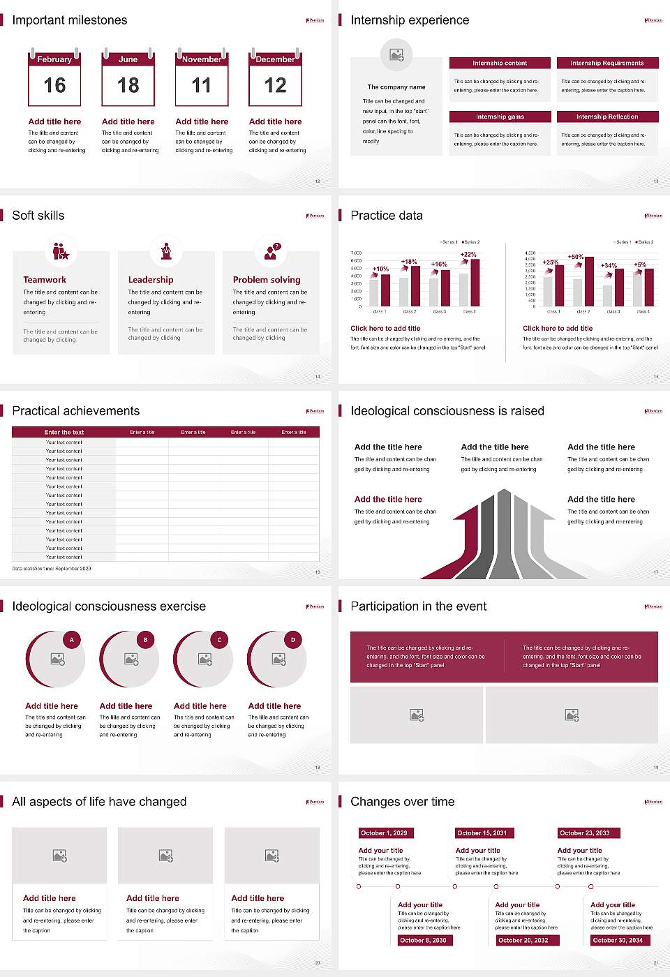 State University of New York at Potsdam National Scholarship Defense PPT Template16:9 ratio PPT effect preview image3