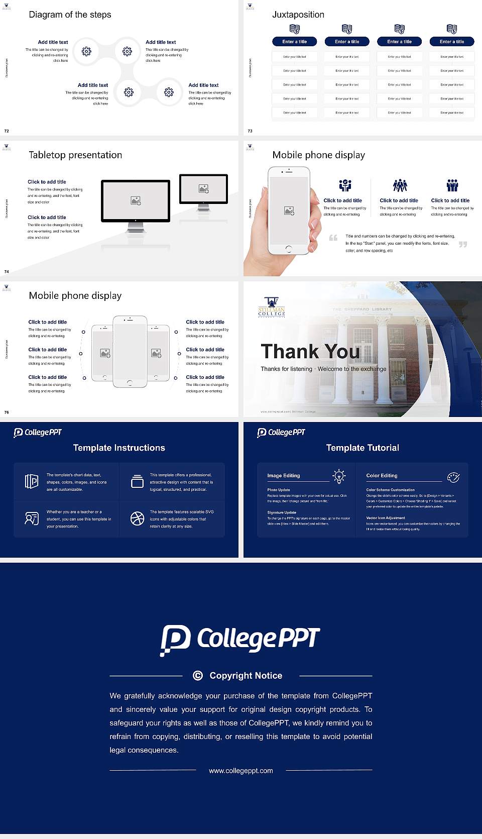 Stillman College Competition/Entrepreneurship Contest PPT Template16:9 ratio PPT effect preview image9