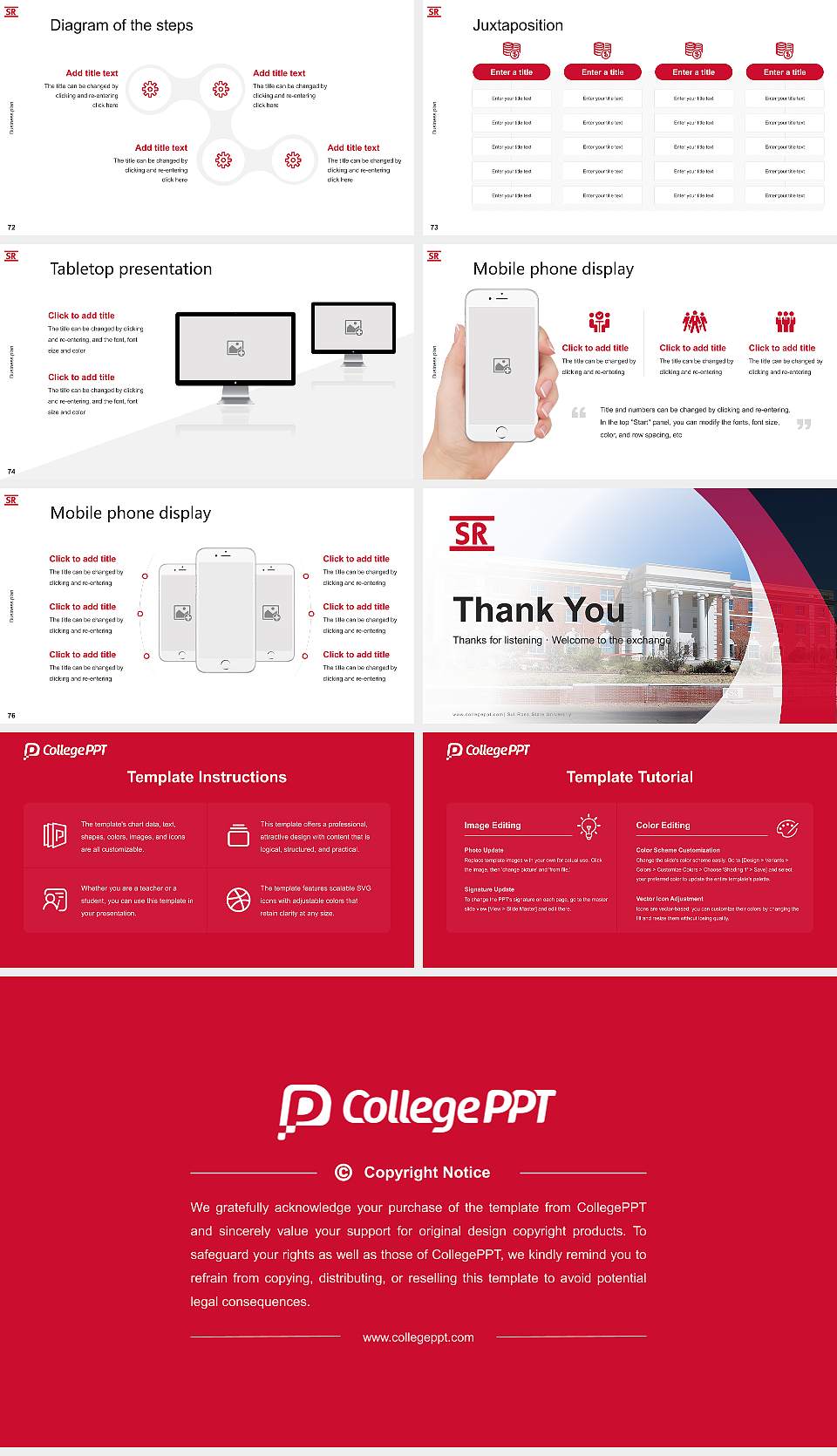 Sul Ross State University Competition/Entrepreneurship Contest PPT Template16:9 ratio PPT effect preview image9