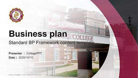 Stephens College Competition/Entrepreneurship Contest PPT Template