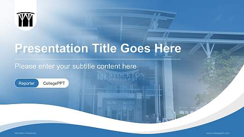 Stockton University Lecture Sharing and Networking Event PPT Template