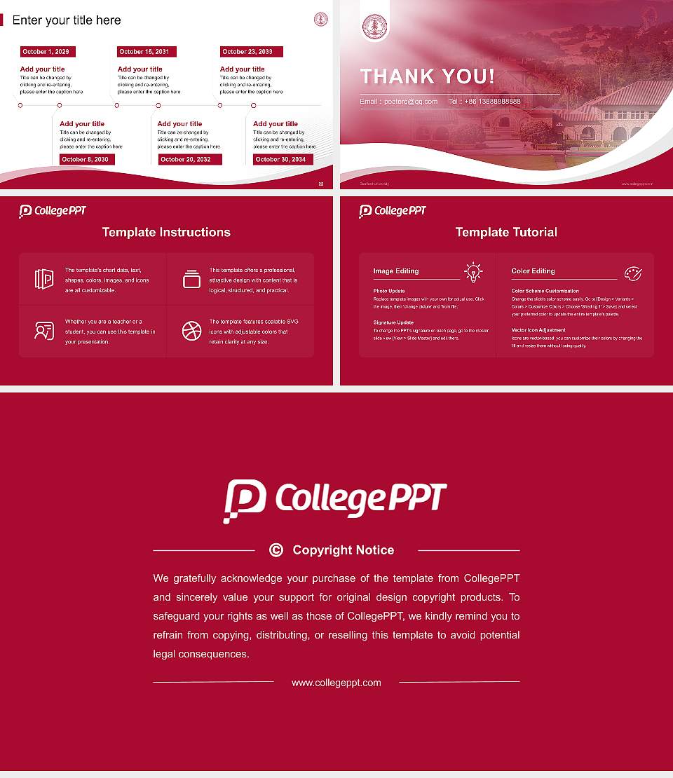 Stanford University Lecture Sharing and Networking Event PPT Template16:9 ratio PPT effect preview image4