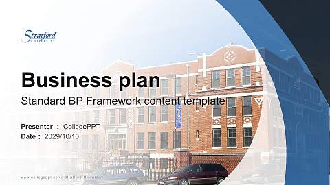 Stratford University Competition/Entrepreneurship Contest PPT Template