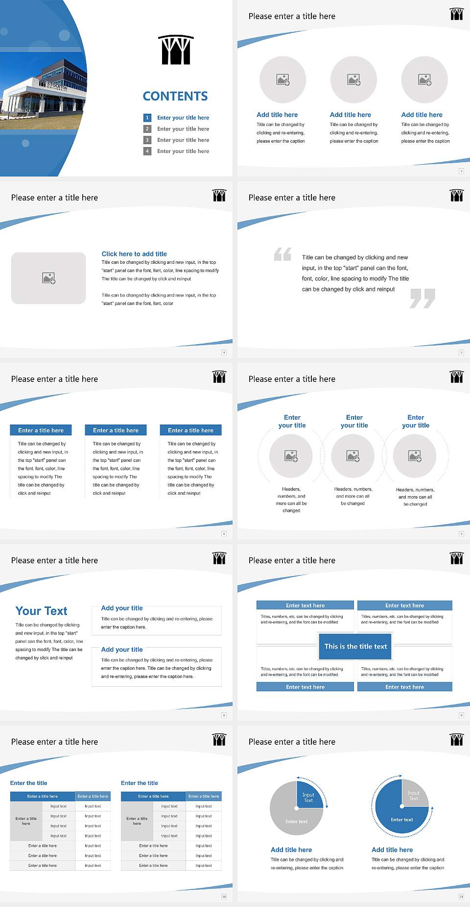 Stockton University – Atlantic City Campus Course/Courseware Creation PPT Template4:3 ratio PPT effect preview image2