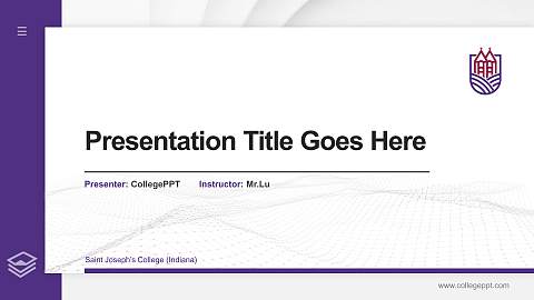 Saint Joseph’s College (Indiana) Thesis Proposal/Graduation Defense PPT Template
