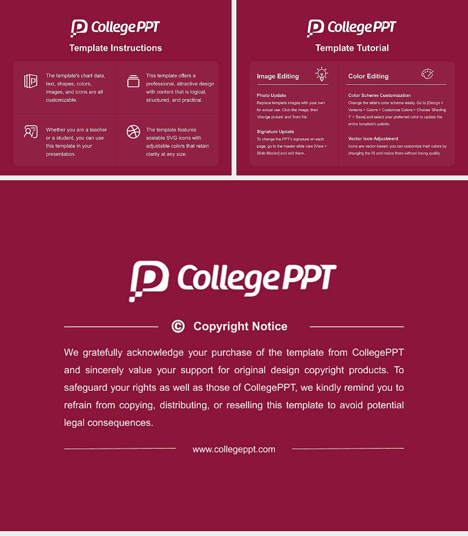 State University of New York at Potsdam Course/Courseware Creation PPT Template4:3 ratio PPT effect preview image5