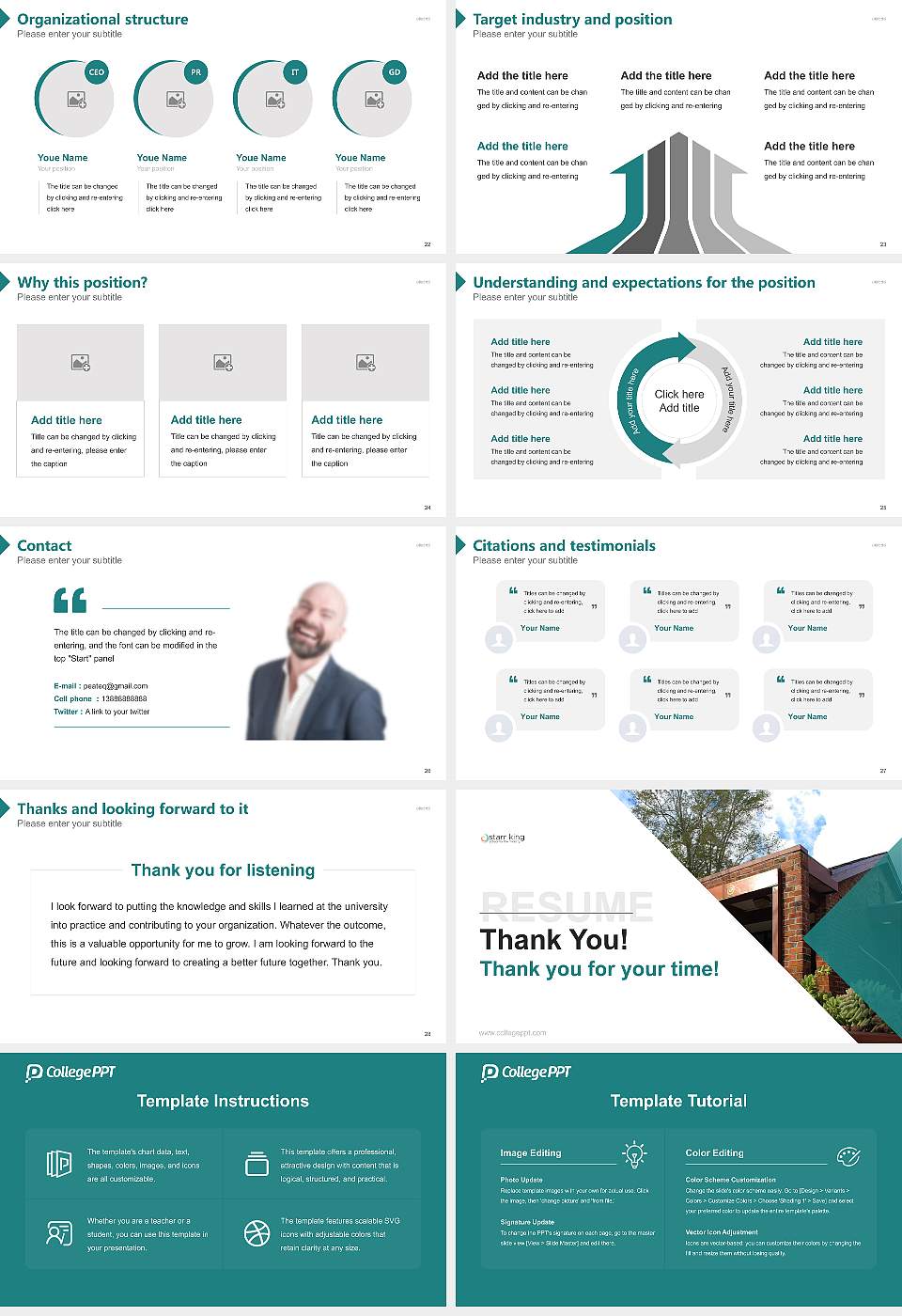 Starr King School for the Ministry Resume PPT Template16:9 ratio PPT effect preview image4