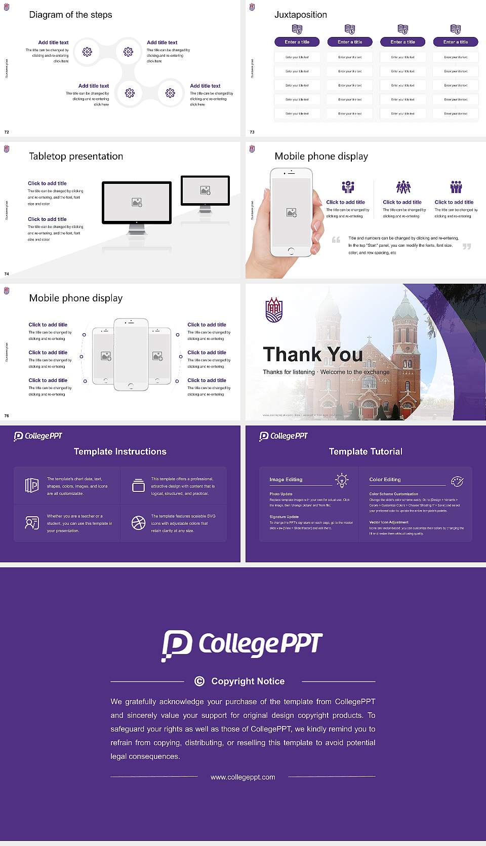 Saint Joseph’s College (Indiana) Competition/Entrepreneurship Contest PPT Template16:9 ratio PPT effect preview image9