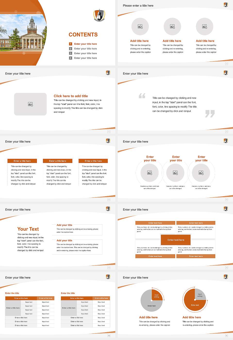Buffalo State University Course/Courseware Creation PPT Template16:9 ratio PPT effect preview image2
