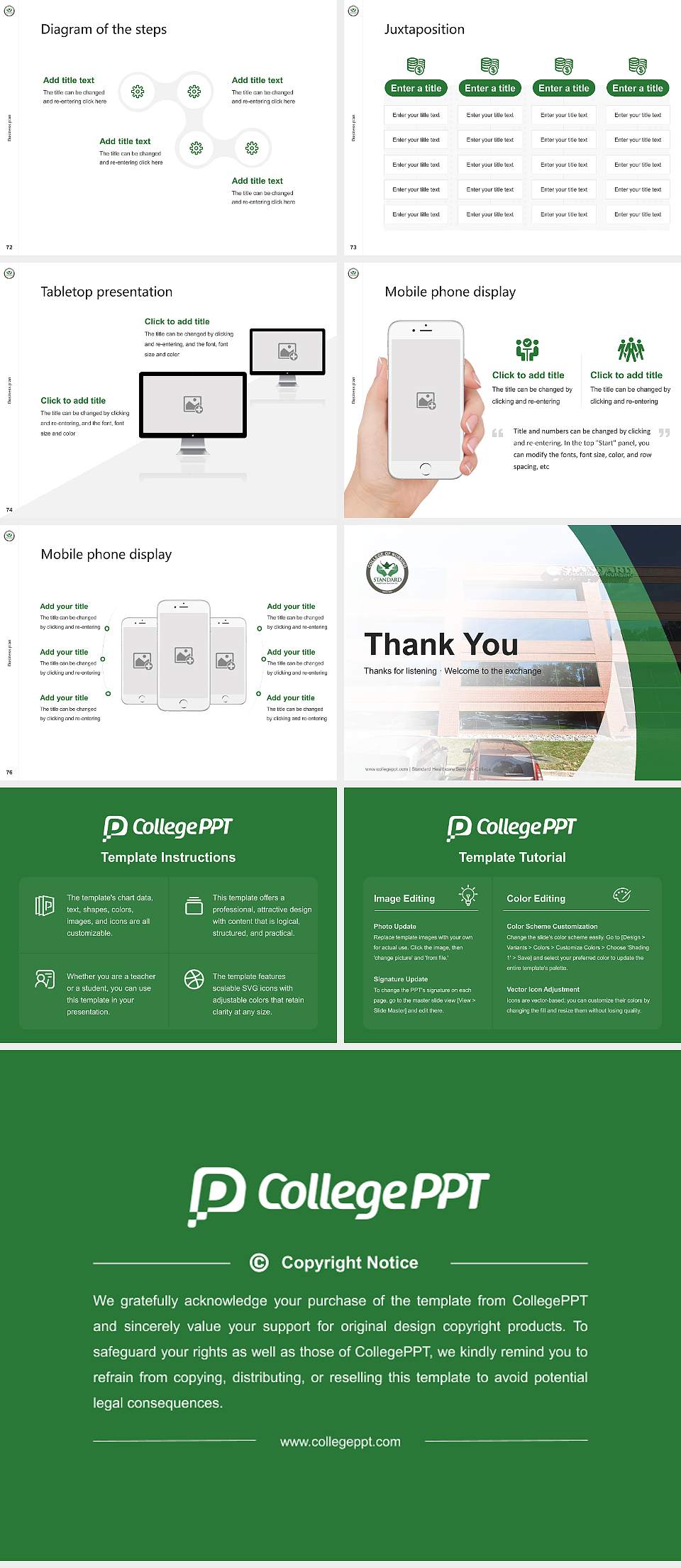 Standard Healthcare Services-College of Nursing Competition/Entrepreneurship Contest PPT Template4:3 ratio PPT effect preview image9