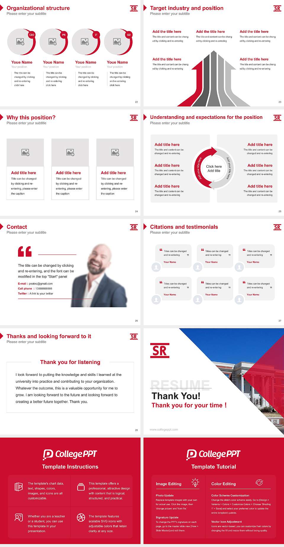Sul Ross State University Resume PPT Template4:3 ratio PPT effect preview image4