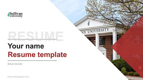 Sullivan University Resume PPT Template