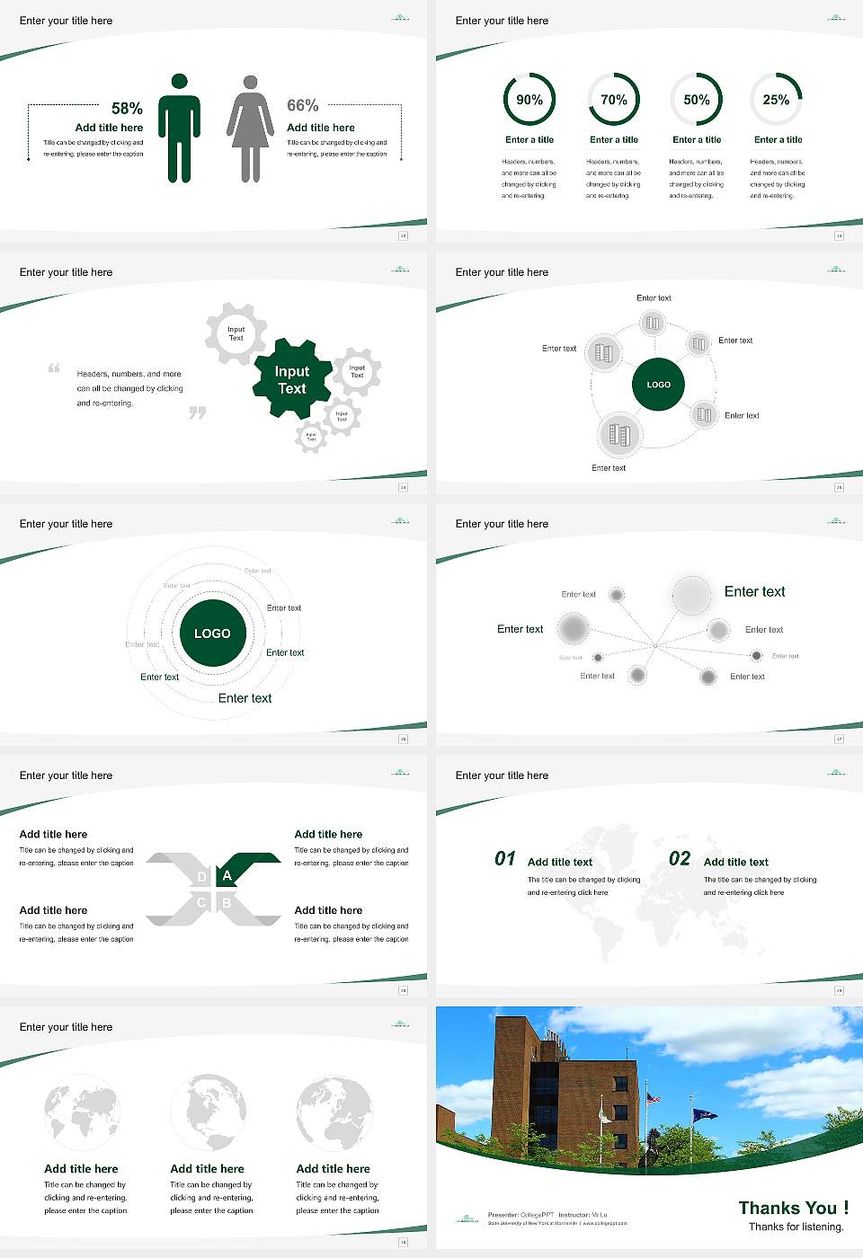 State University of New York at Morrisville Course/Courseware Creation PPT Template16:9 ratio PPT effect preview image4