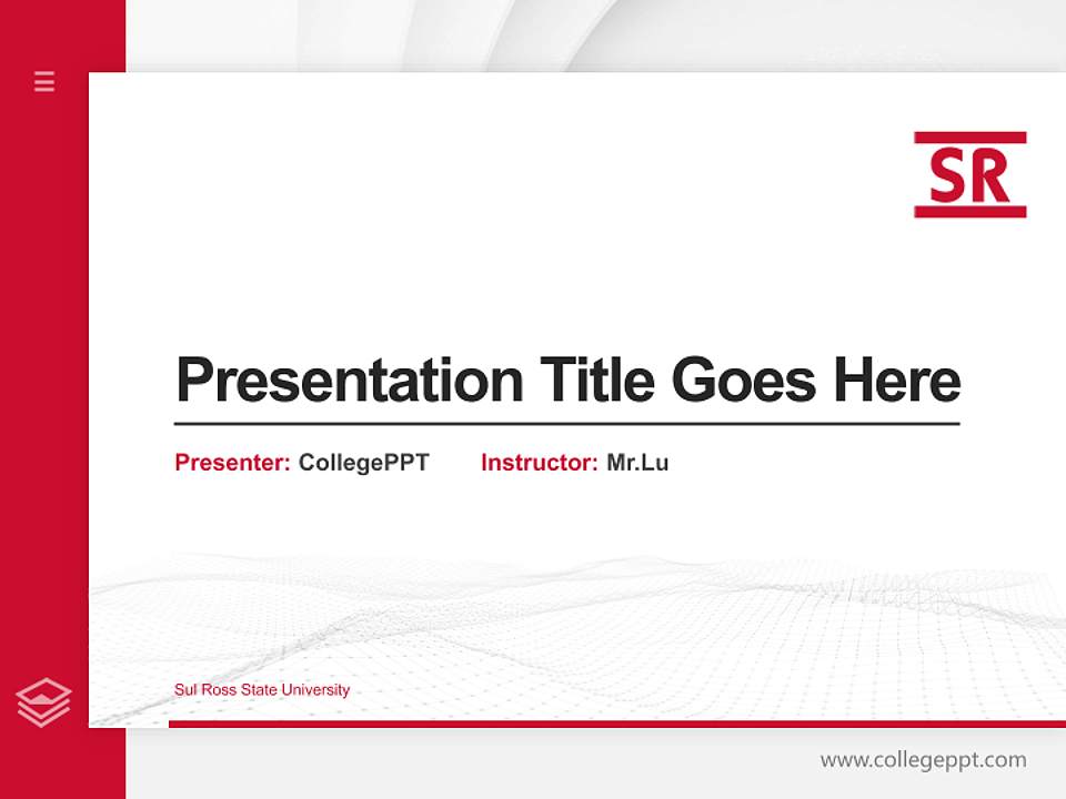 Sul Ross State University Thesis Proposal/Graduation Defense PPT Template4:3 ratio PPT effect preview image5