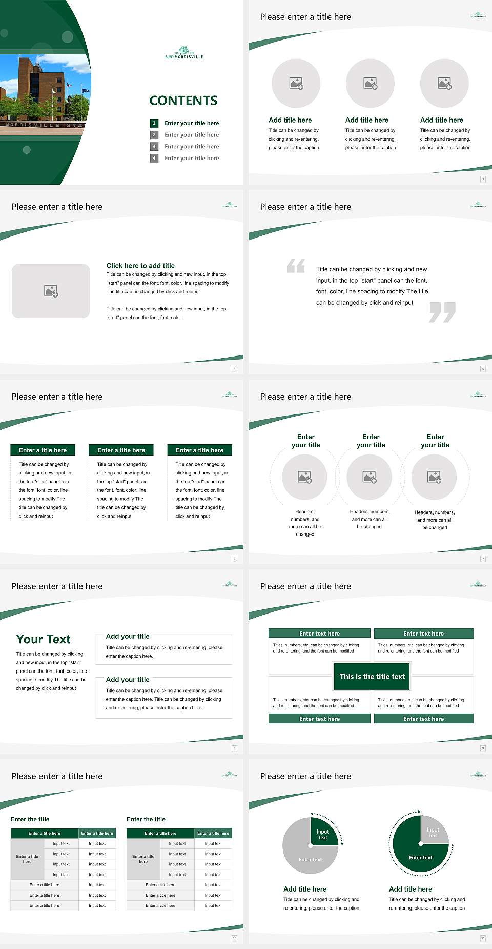 State University of New York at Morrisville Course/Courseware Creation PPT Template4:3 ratio PPT effect preview image2