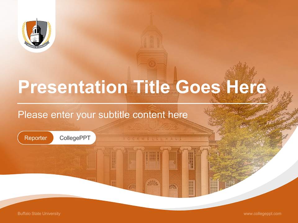Buffalo State University Lecture Sharing and Networking Event PPT Template4:3 ratio PPT effect preview image4