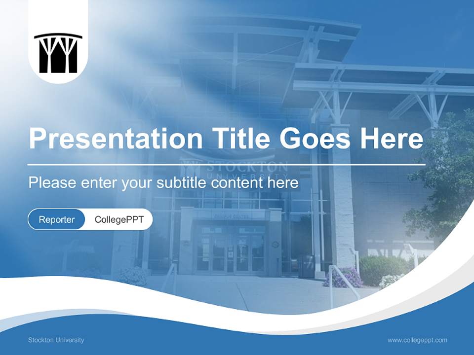 Stockton University Lecture Sharing and Networking Event PPT Template4:3 ratio PPT effect preview image4