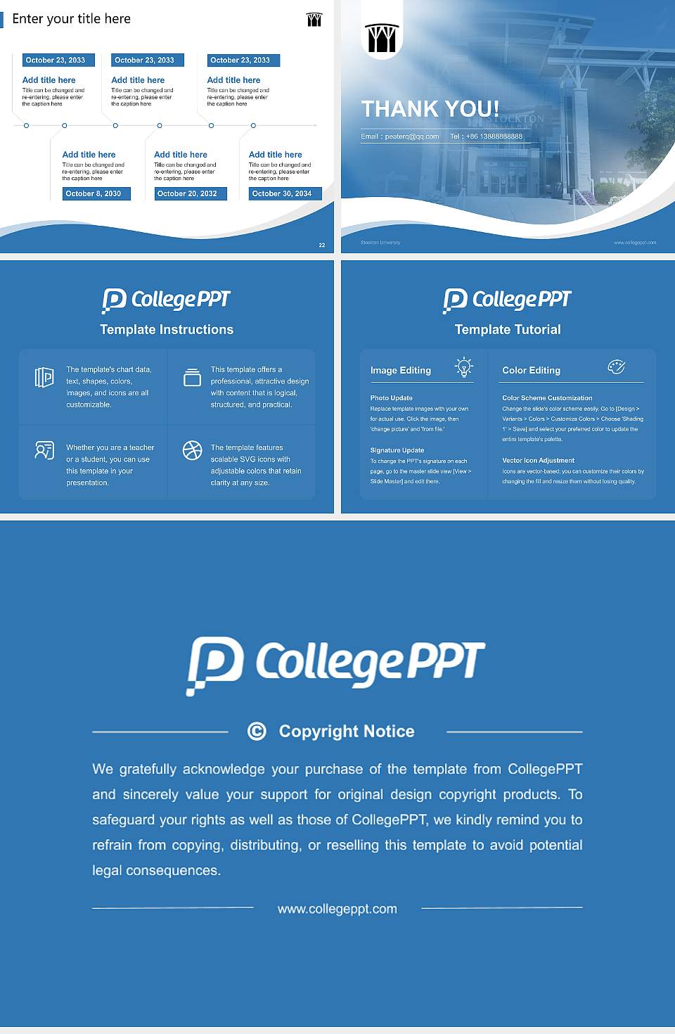 Stockton University Lecture Sharing and Networking Event PPT Template4:3 ratio PPT effect preview image4