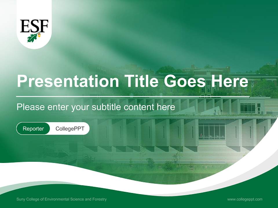 Suny College of Environmental Science and Forestry Lecture Sharing and Networking Event PPT Template4:3 ratio PPT effect preview image4