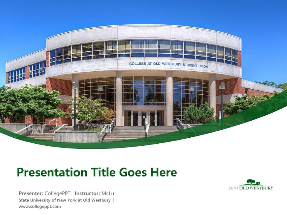 State University of New York at Old Westbury Course/Courseware Creation PPT Template4:3 ratio PPT effect preview image5
