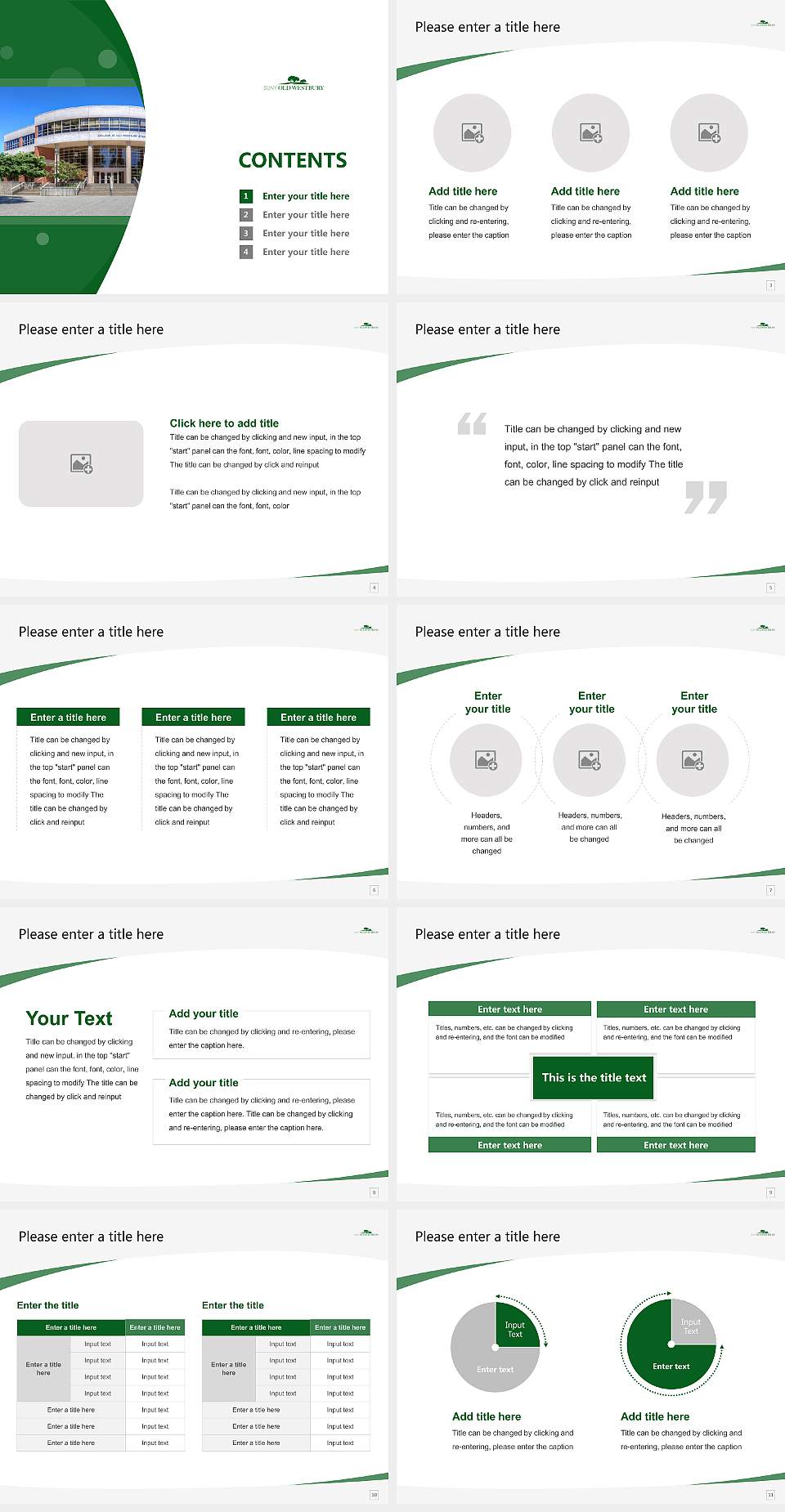 State University of New York at Old Westbury Course/Courseware Creation PPT Template4:3 ratio PPT effect preview image2