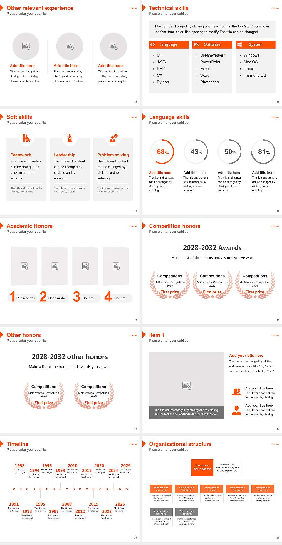 State University of New York at Cobleskill Resume PPT Template4:3 ratio PPT effect preview image3