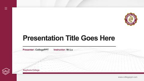 Stephens College Thesis Proposal/Graduation Defense PPT Template