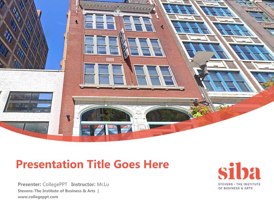 Stevens-The Institute of Business & Arts Course/Courseware Creation PPT Template4:3 ratio PPT effect preview image5