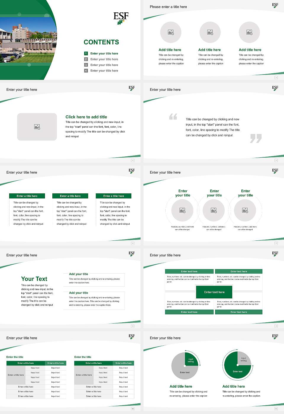 State University of New York College of Environmental Science and Forestry Course/Courseware Creation PPT Template16:9 ratio PPT effect preview image2