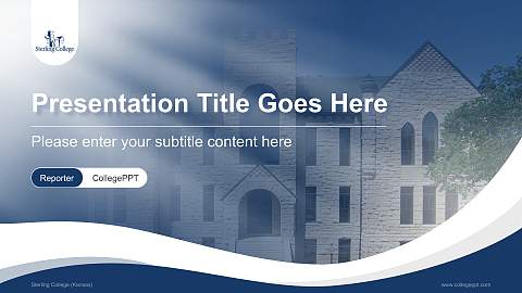 Sterling College (Kansas) Lecture Sharing and Networking Event PPT Template