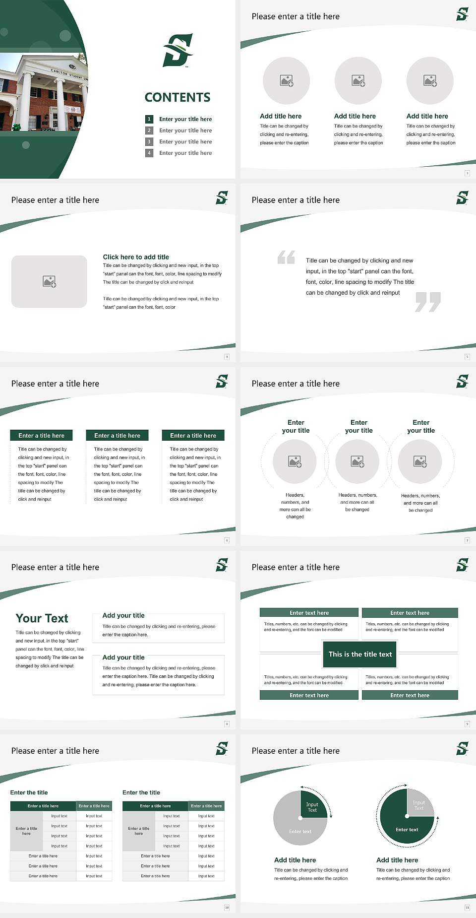 Stetson University Course/Courseware Creation PPT Template4:3 ratio PPT effect preview image2