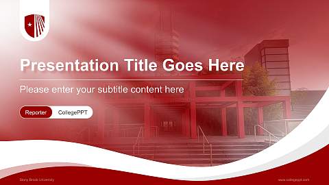 Stony Brook University Lecture Sharing and Networking Event PPT Template