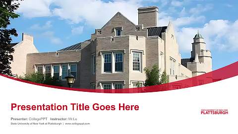 State University of New York at Plattsburgh Course/Courseware Creation PPT Template