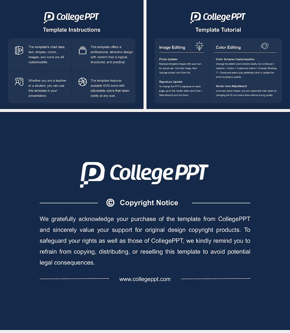 Suffolk University Course/Courseware Creation PPT Template4:3 ratio PPT effect preview image5