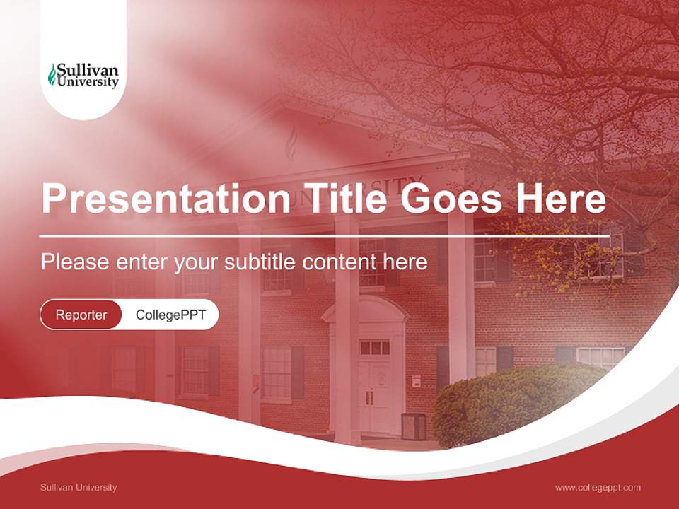 Sullivan University Lecture Sharing and Networking Event PPT Template4:3 ratio PPT effect preview image4