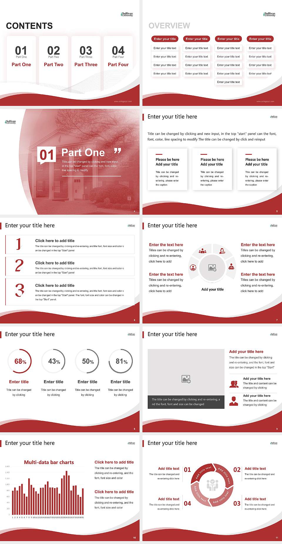 Sullivan University Lecture Sharing and Networking Event PPT Template4:3 ratio PPT effect preview image2