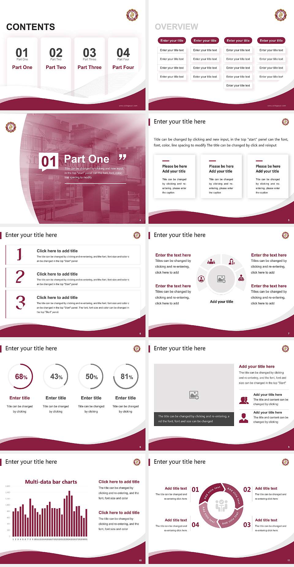 Stephens College Lecture Sharing and Networking Event PPT Template4:3 ratio PPT effect preview image2