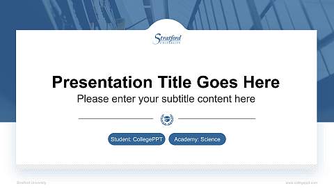 Stratford University National Scholarship Defense PPT Template