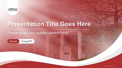 Sullivan University Lecture Sharing and Networking Event PPT Template
