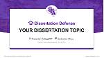 Stephen F Austin State University Graduation Thesis Defense PPT Template