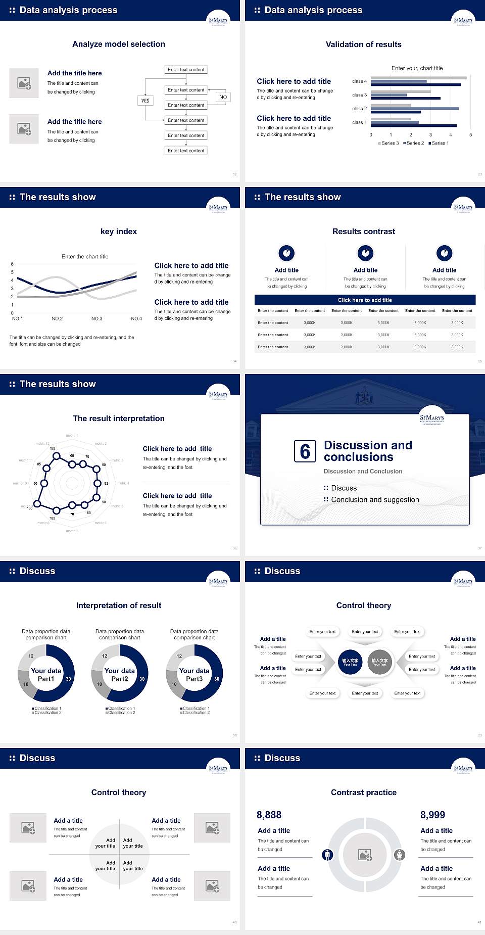 St. Mary’S College of Maryland Graduation Thesis Defense PPT Template4:3 ratio PPT effect preview image5