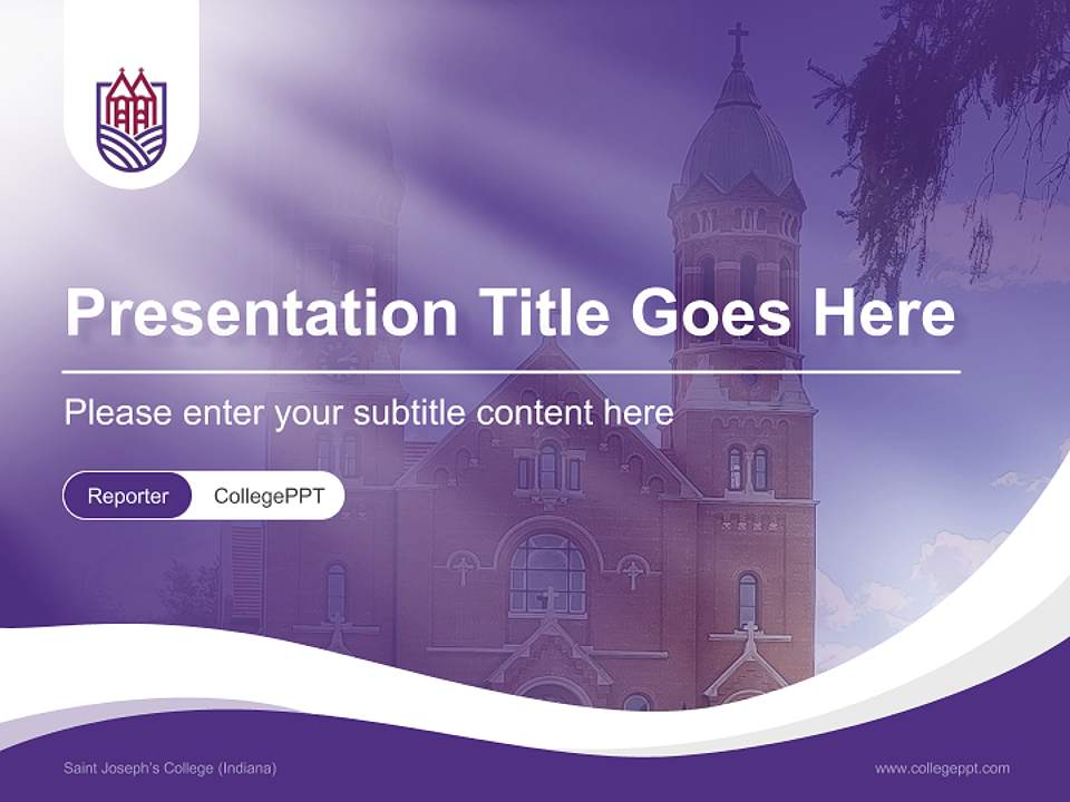 Saint Joseph’s College (Indiana) Lecture Sharing and Networking Event PPT Template4:3 ratio PPT effect preview image4